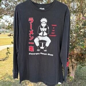 Black Naruto large long sleeve shirt Anime Core
